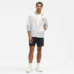 Detroit Red Wings lululemon Steady State Full-Zip Hoodie - Heathered Core Ultra Light Grey - NHL 203170181