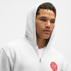 Detroit Red Wings lululemon Steady State Full-Zip Hoodie - Heathered Core Ultra Light Grey - NHL 203170181
