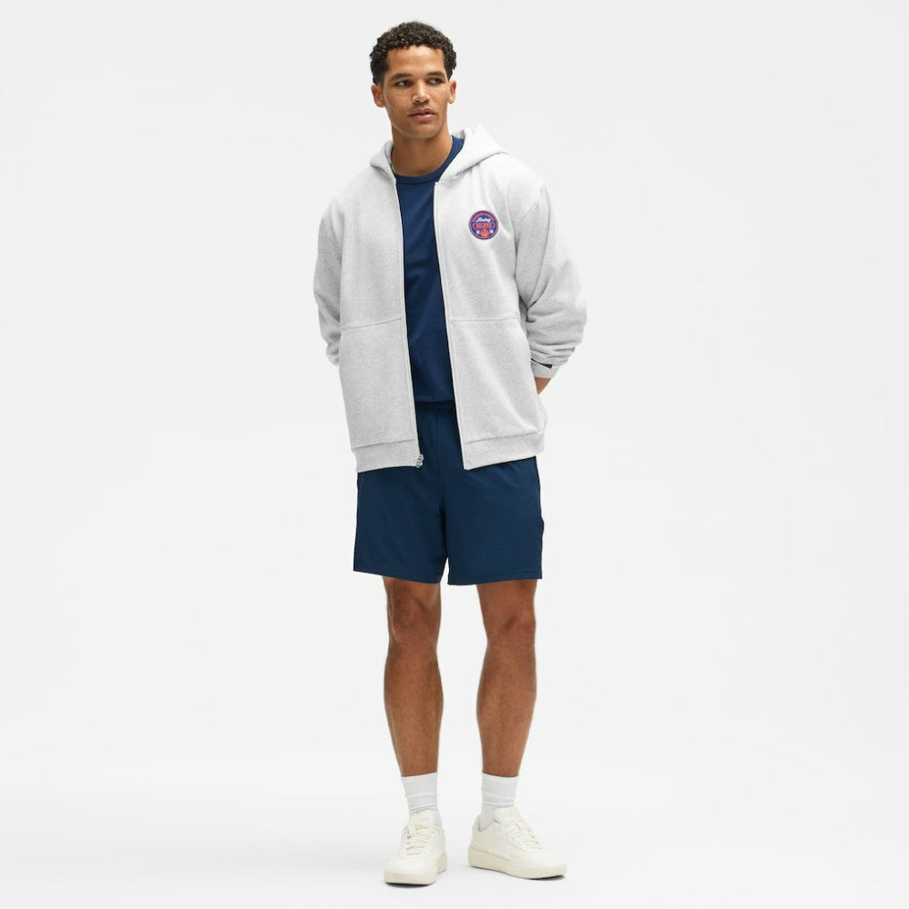 Edmonton Oilers lululemon Steady State Full-Zip Hoodie - Heathered Core Ultra Light Grey - NHL 203170182