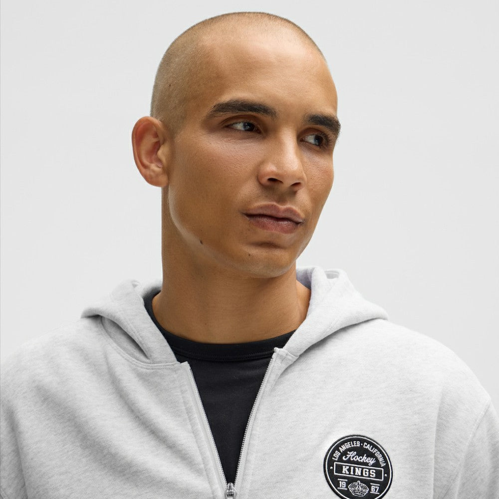 Los Angeles Kings lululemon Steady State Full-Zip Hoodie - Heathered Core Ultra Light Grey - NHL 203170184