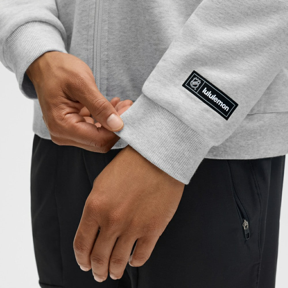 Los Angeles Kings lululemon Steady State Full-Zip Hoodie - Heathered Core Ultra Light Grey - NHL 203170184