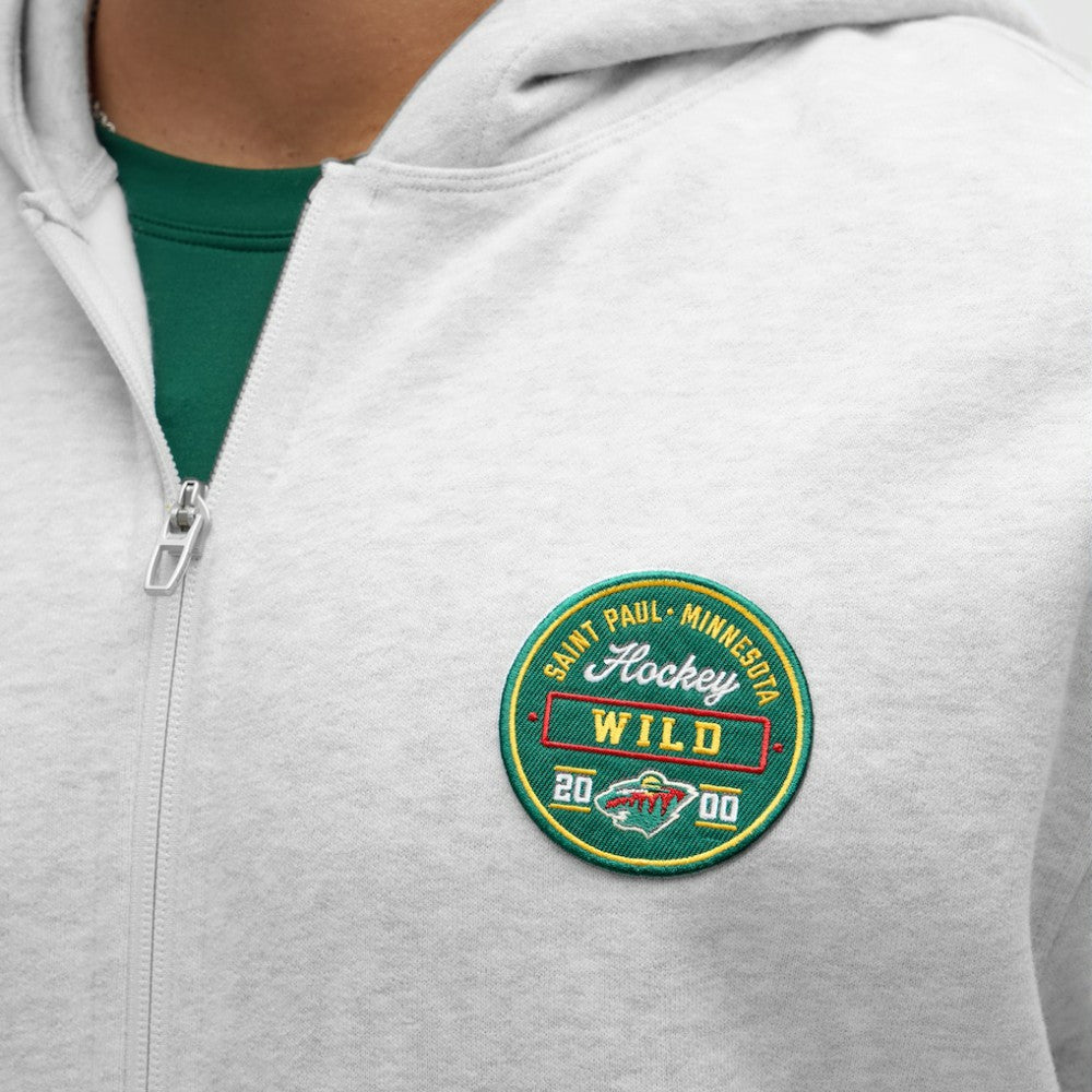 Minnesota Wild lululemon Steady State Full-Zip Hoodie - Heathered Core Ultra Light Grey - NHL 203170185