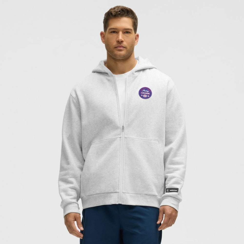 Montreal Canadiens lululemon Steady State Full-Zip Hoodie - Heathered Core Ultra Light Grey - NHL 203170186