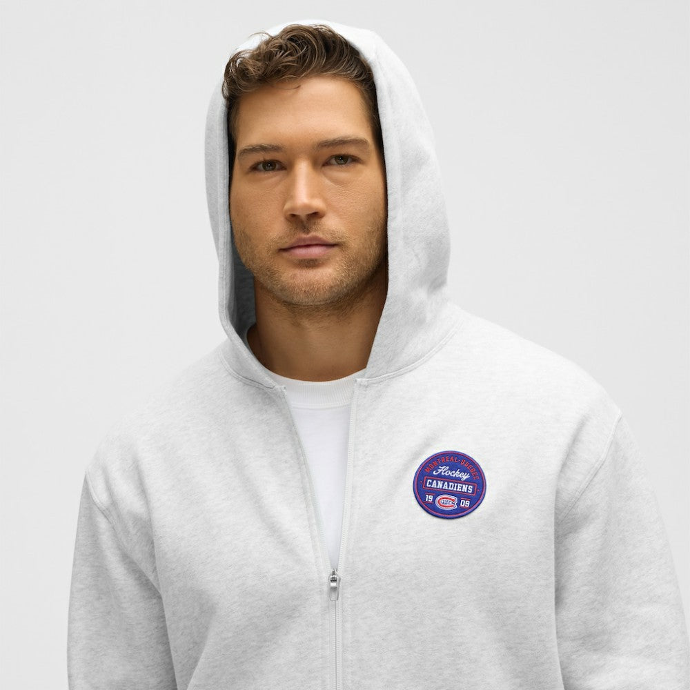 Montreal Canadiens lululemon Steady State Full-Zip Hoodie - Heathered Core Ultra Light Grey - NHL 203170186