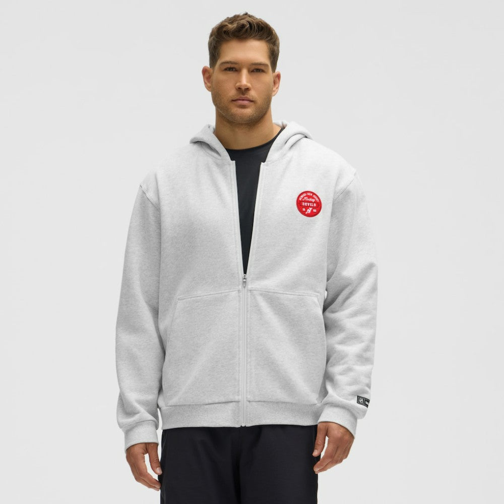 New Jersey Devils lululemon Steady State Full-Zip Hoodie - Heathered Core Ultra Light Grey - NHL 203170188