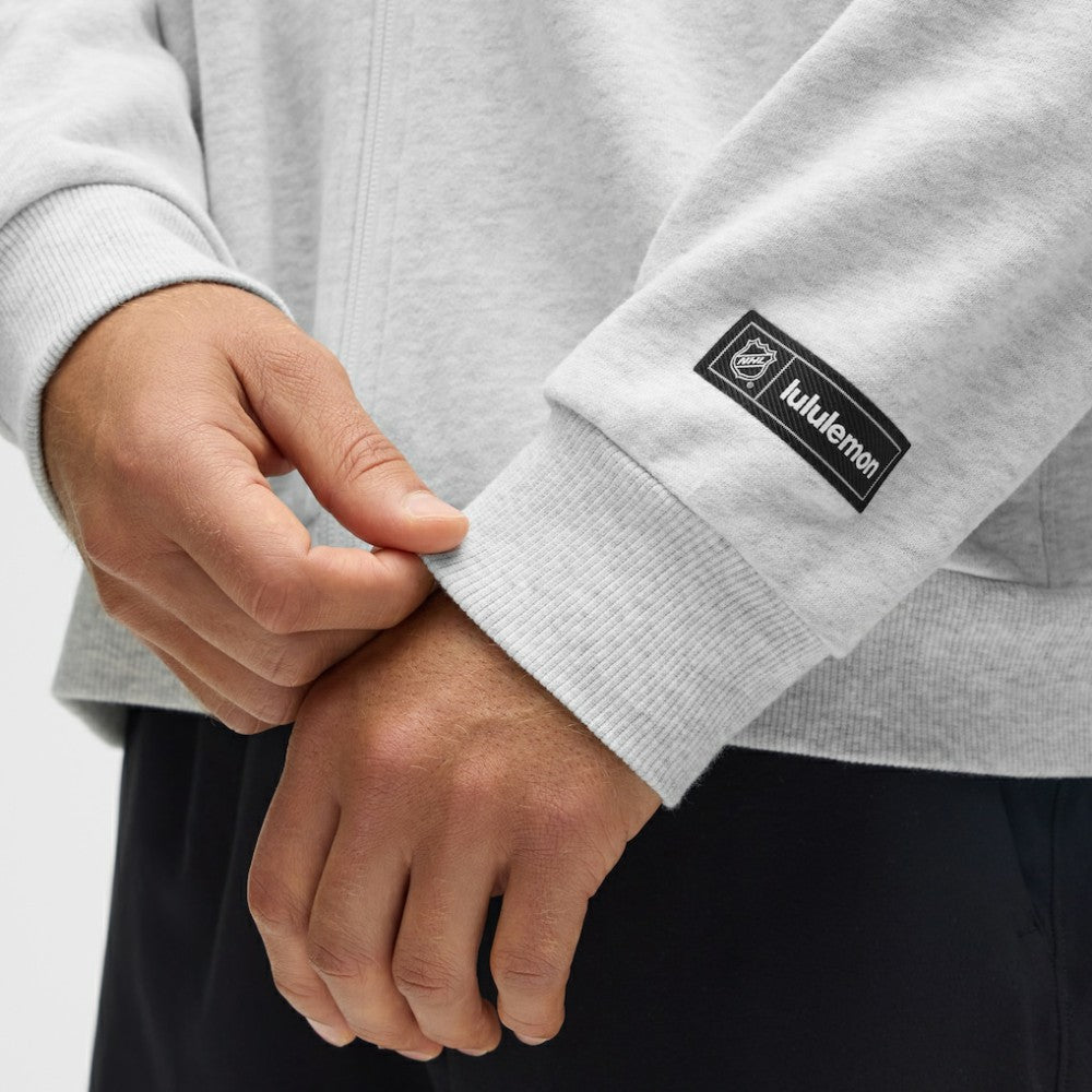 New Jersey Devils lululemon Steady State Full-Zip Hoodie - Heathered Core Ultra Light Grey - NHL 203170188