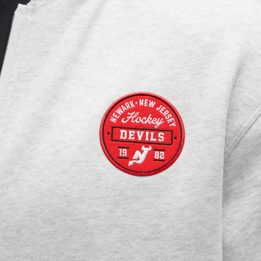 New Jersey Devils lululemon Steady State Full-Zip Hoodie - Heathered Core Ultra Light Grey - NHL 203170188