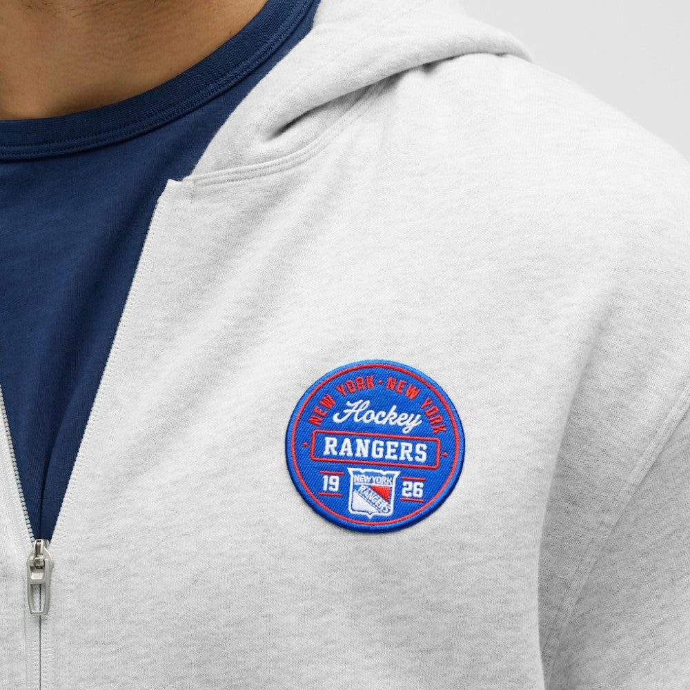 New York Rangers lululemon Steady State Full-Zip Hoodie - Heathered Core Ultra Light Grey - NHL 203170190