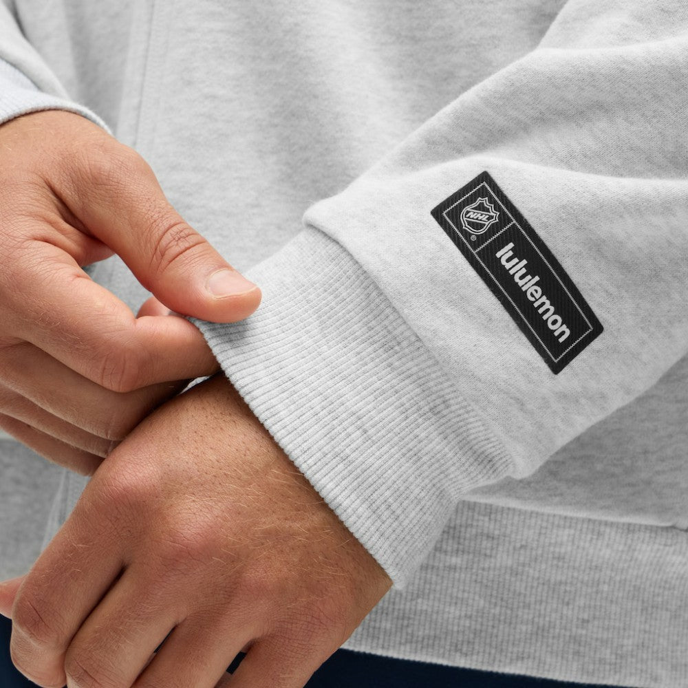 New York Rangers lululemon Steady State Full-Zip Hoodie - Heathered Core Ultra Light Grey - NHL 203170190