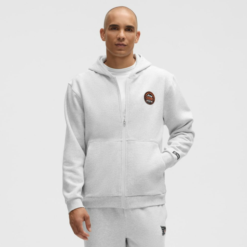 Philadelphia Flyers lululemon Steady State Full-Zip Hoodie - Heathered Core Ultra Light Grey - NHL 203170192