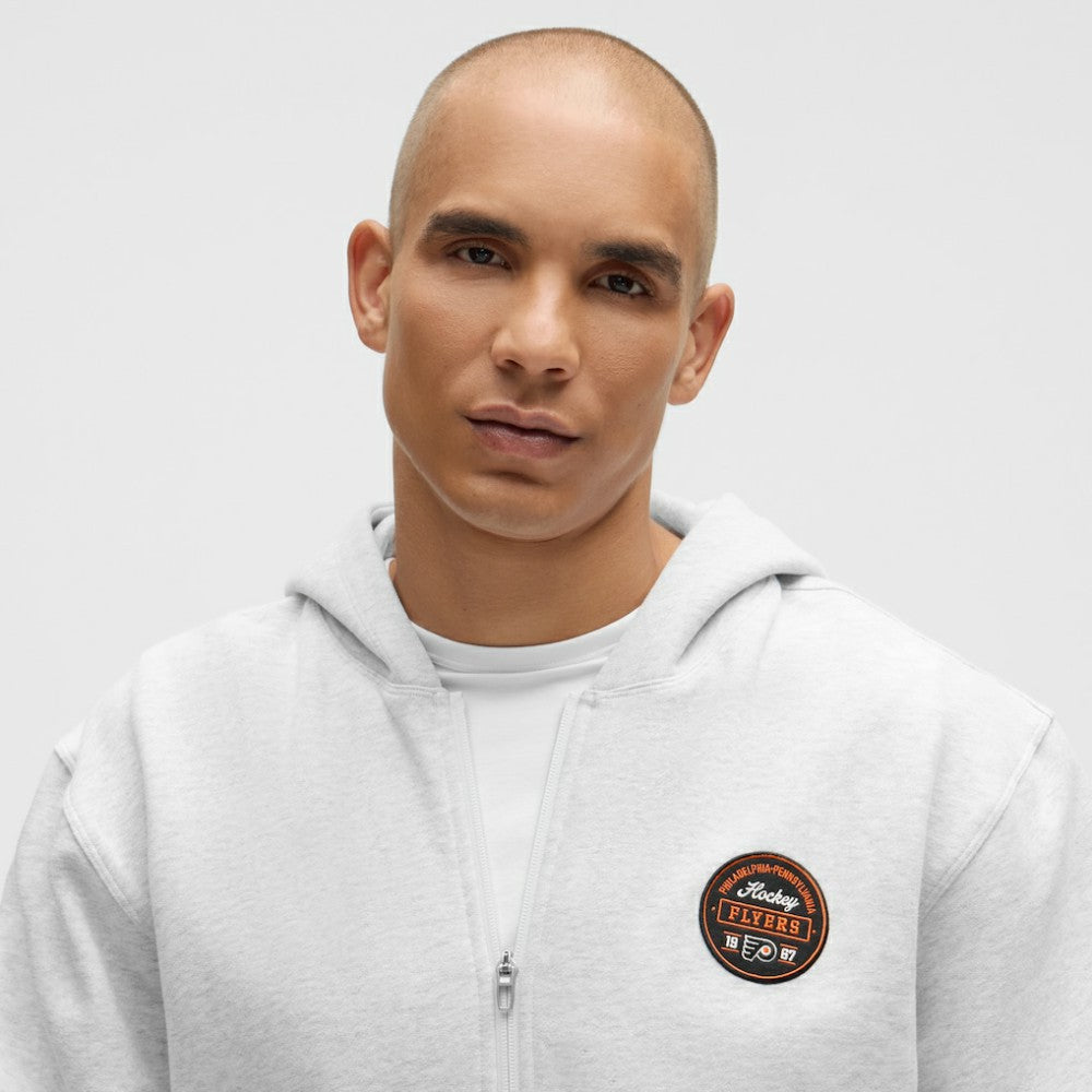 Philadelphia Flyers lululemon Steady State Full-Zip Hoodie - Heathered Core Ultra Light Grey - NHL 203170192