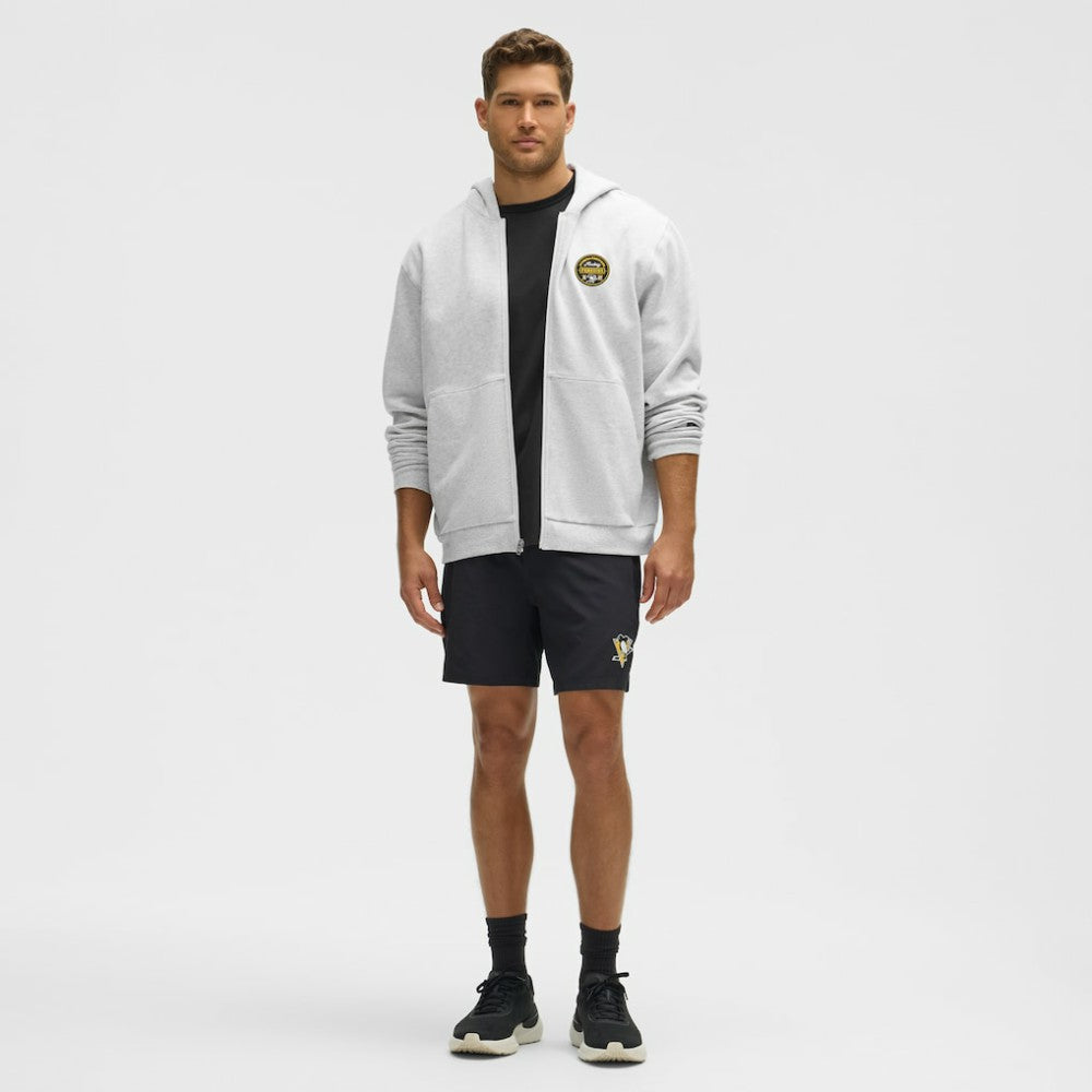 Pittsburgh Penguins lululemon Steady State Full-Zip Hoodie - Heathered Core Ultra Light Grey - NHL 203170193