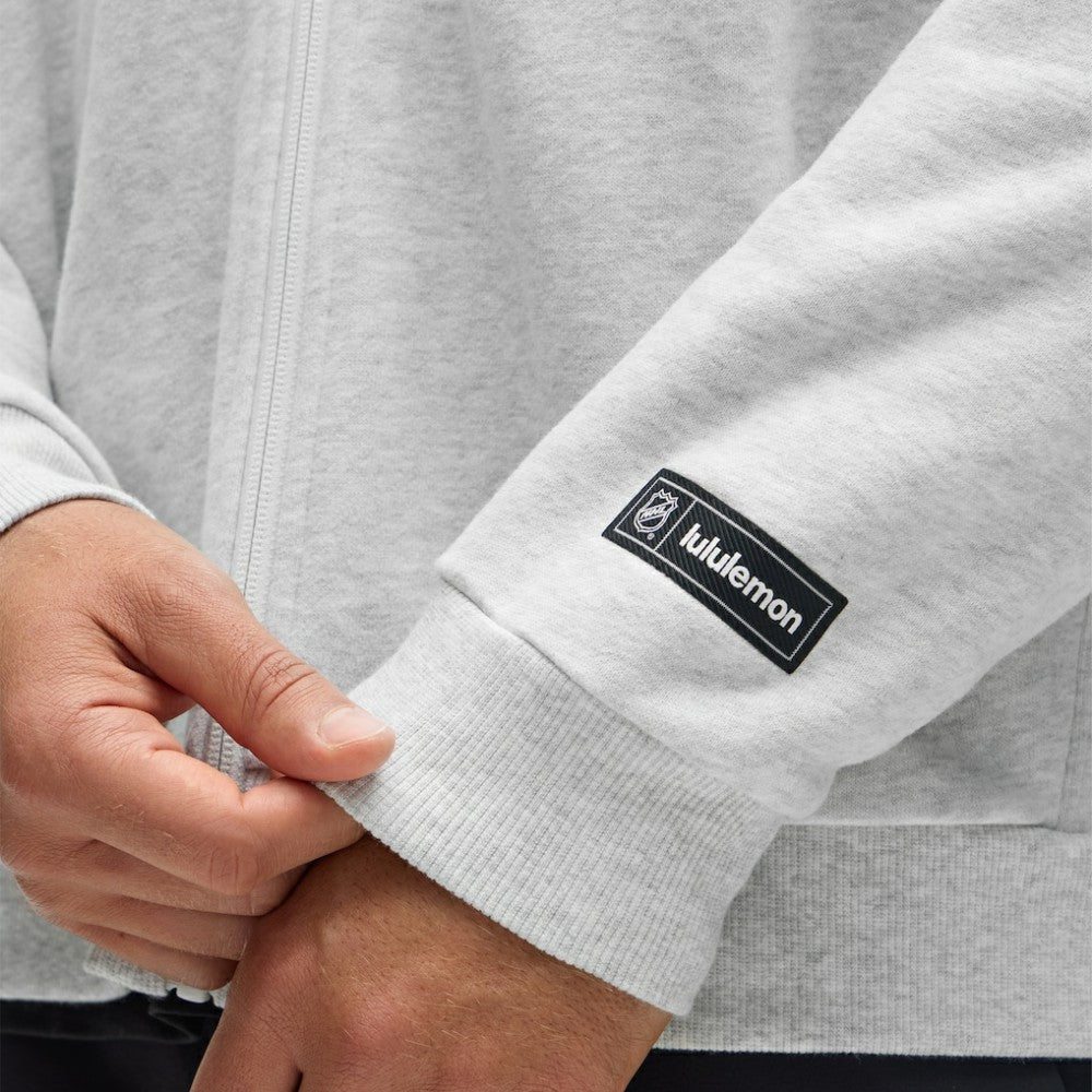 Pittsburgh Penguins lululemon Steady State Full-Zip Hoodie - Heathered Core Ultra Light Grey - NHL 203170193