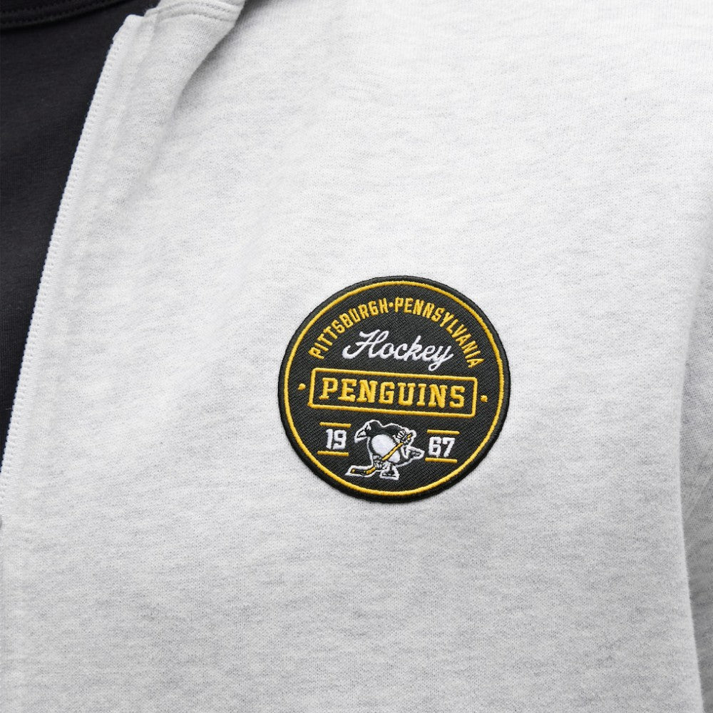 Pittsburgh Penguins lululemon Steady State Full-Zip Hoodie - Heathered Core Ultra Light Grey - NHL 203170193
