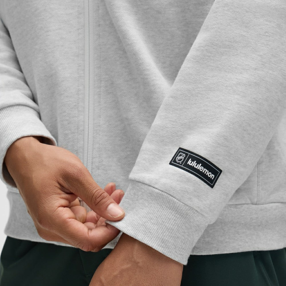 San Jose Sharks lululemon Steady State Full-Zip Hoodie - Heathered Core Ultra Light Grey - NHL 203170194