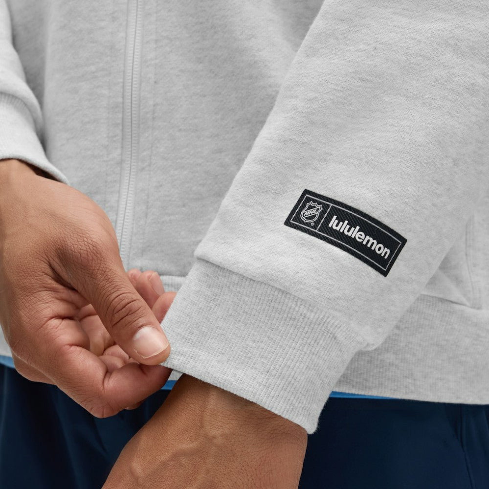 Seattle Kraken lululemon Steady State Full-Zip Hoodie - Heathered Core Ultra Light Grey - NHL 203170195