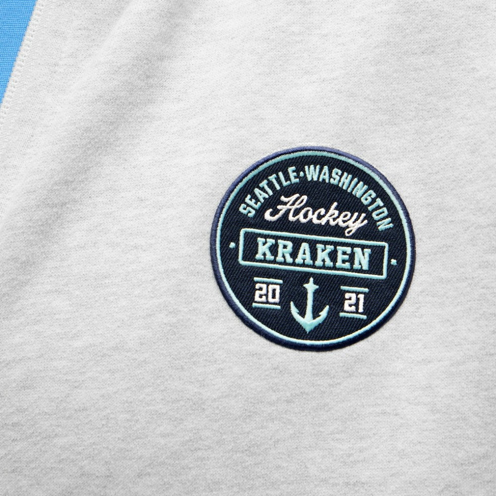 Seattle Kraken lululemon Steady State Full-Zip Hoodie - Heathered Core Ultra Light Grey - NHL 203170195