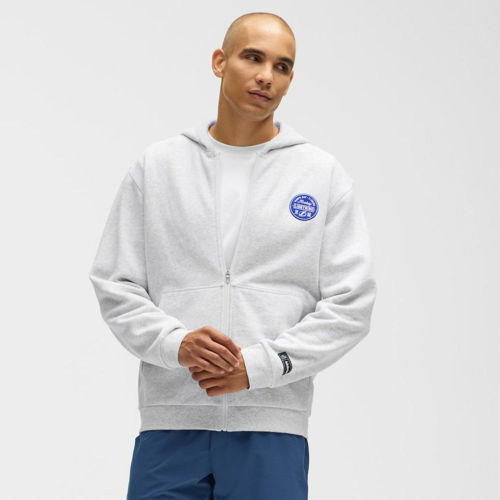 Tampa Bay Lightning lululemon Steady State Full-Zip Hoodie - Heathered Core Ultra Light Grey - NHL 203170197