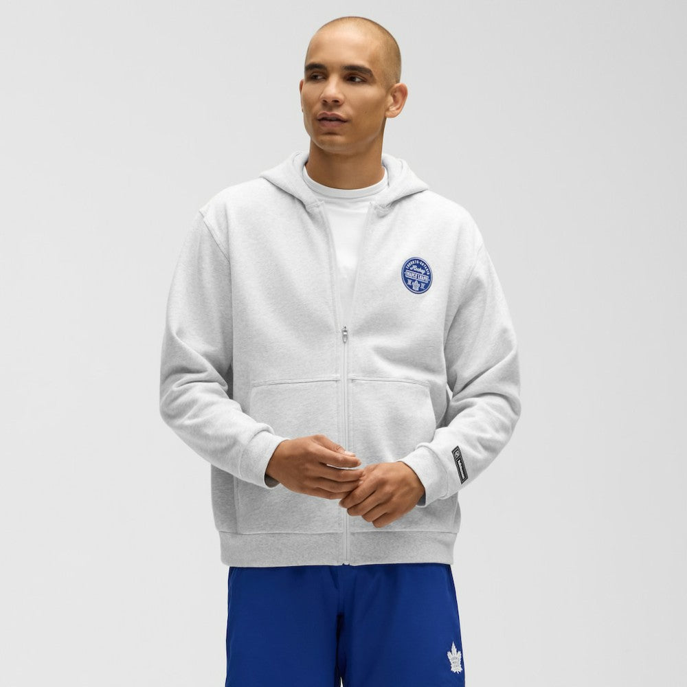Toronto Maple Leafs lululemon Steady State Full-Zip Hoodie - Heathered Core Ultra Light Grey - NHL 203170198