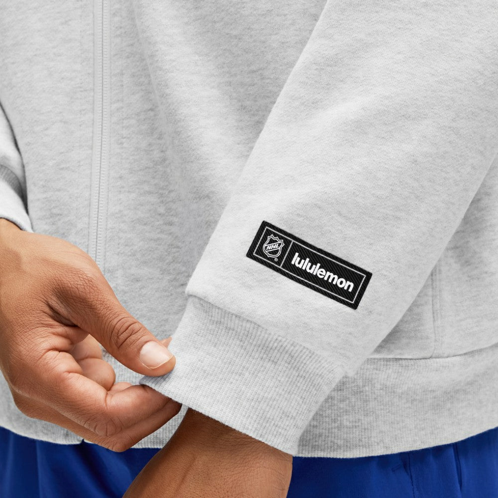Toronto Maple Leafs lululemon Steady State Full-Zip Hoodie - Heathered Core Ultra Light Grey - NHL 203170198
