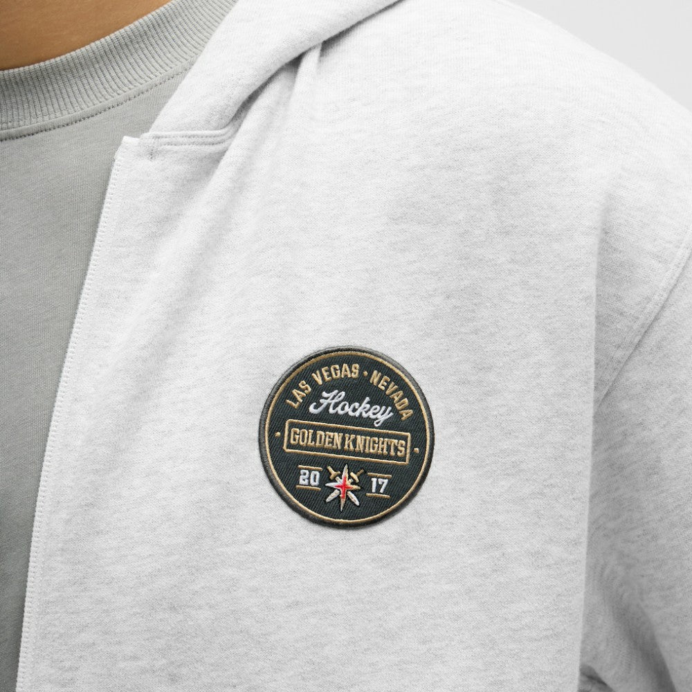 Vegas Golden Knights lululemon Steady State Full-Zip Hoodie - Heathered Core Ultra Light Grey - NHL 203170201