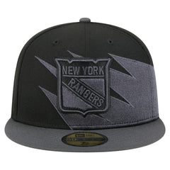 New York Rangers New Era Spikes 59FIFTY Fitted Hat - Black - NHL 203170278
