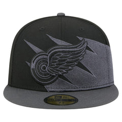 Detroit Red Wings New Era Spikes 59FIFTY Fitted Hat - Black - NHL 203170280