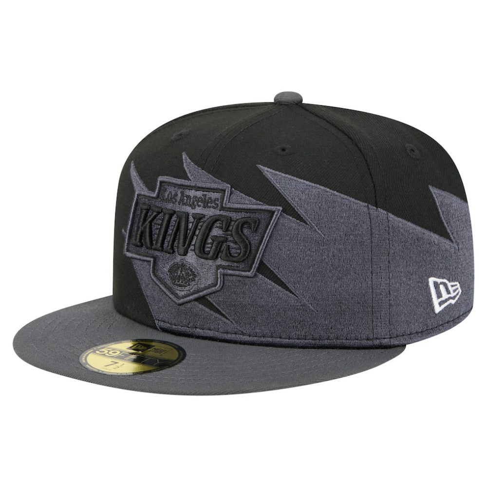 Los Angeles Kings New Era Spikes 59FIFTY Fitted Hat - Black - NHL 203170281