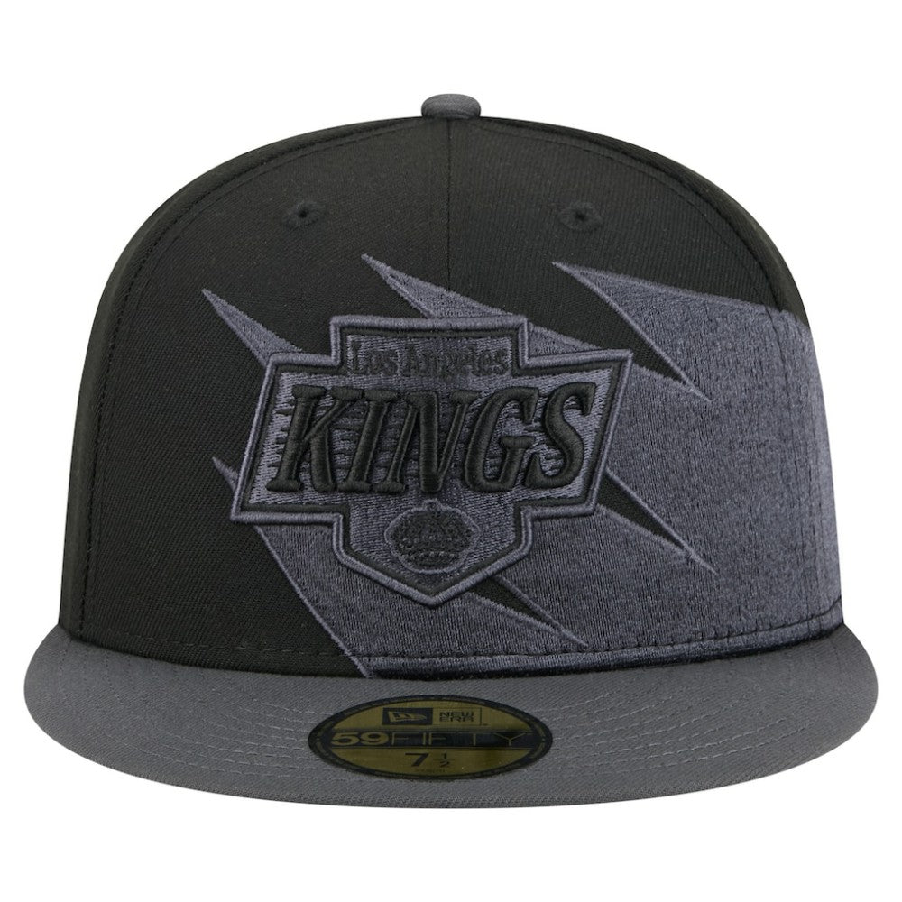 Los Angeles Kings New Era Spikes 59FIFTY Fitted Hat - Black - NHL 203170281