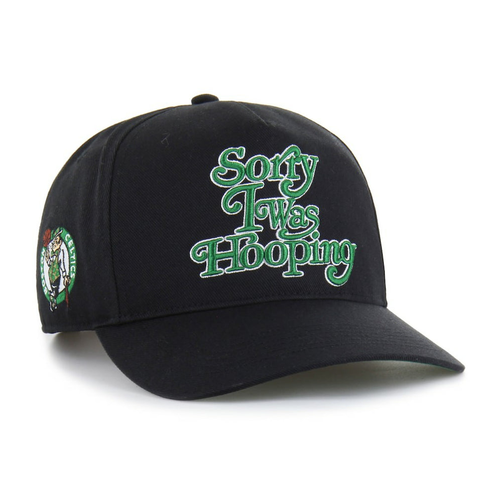 Boston Celtics Brand Seen by '47 Sorry I Was Hooping Hitch Adjustable Hat Black | 47 brand US