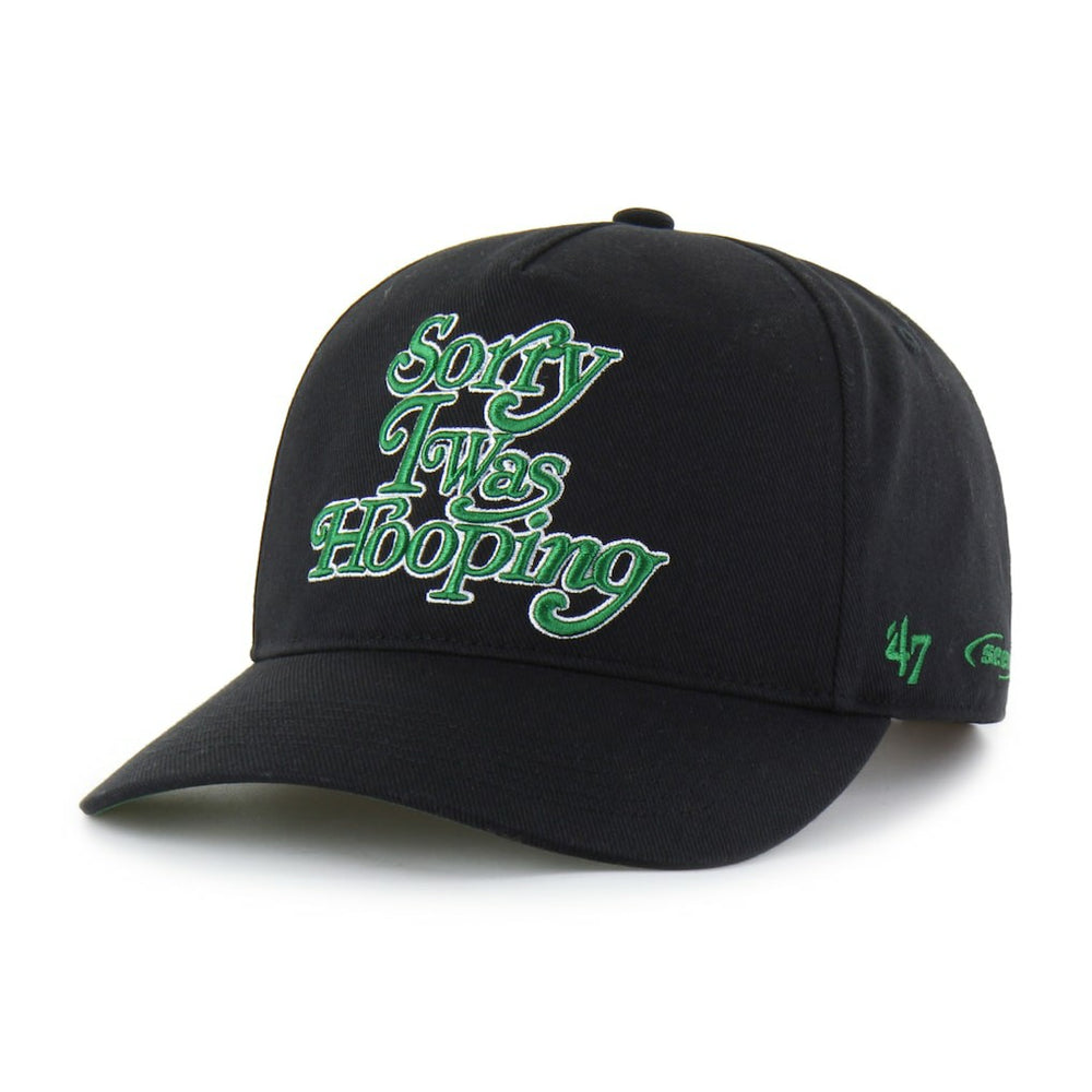 Boston Celtics Brand Seen by '47 Sorry I Was Hooping Hitch Adjustable Hat Black | 47 brand US