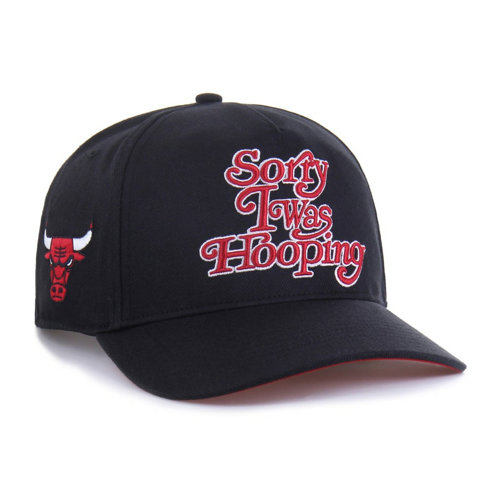 Chicago Bulls Brand Seen by '47 Sorry I Was Hooping Hitch Adjustable Hat Black | 47 brand Near Me