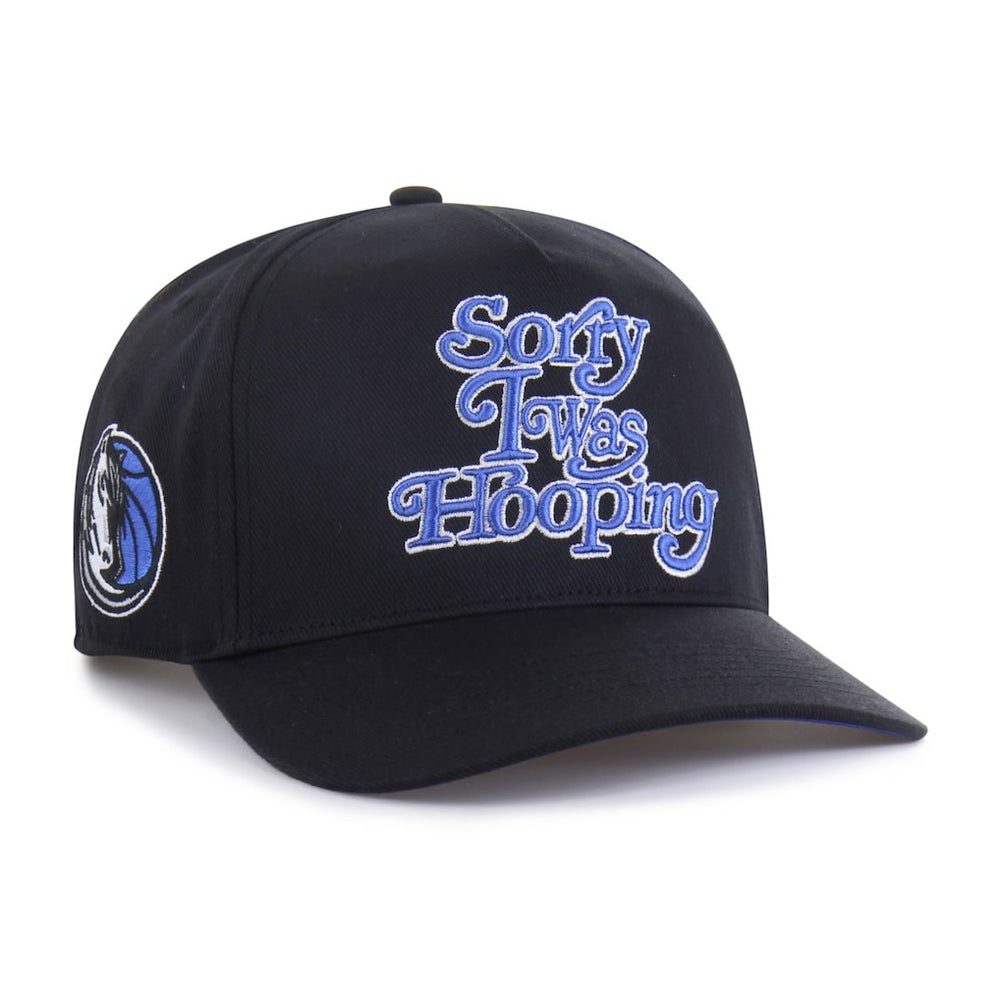 Dallas Mavericks Brand Seen by '47 Sorry I Was Hooping Hitch Adjustable Hat for sale Black | 47 brand US