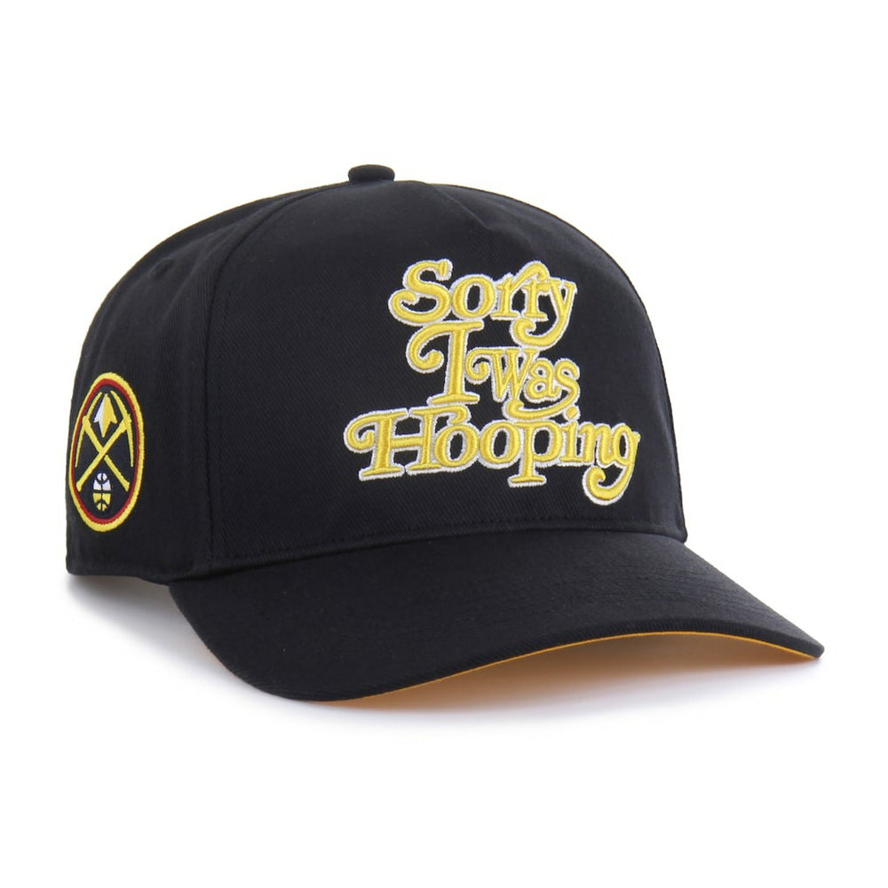 Denver Nuggets Brand Seen by '47 Sorry I Was Hooping Hitch Adjustable Hat for sale Black | 47 brand outlet