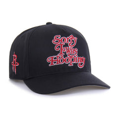 Houston Rockets Brand Seen by '47 Sorry I Was Hooping Hitch Adjustable Hat for sale Black | 47 brand outlet
