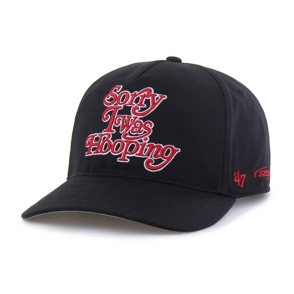 Houston Rockets Brand Seen by '47 Sorry I Was Hooping Hitch Adjustable Hat for sale Black | 47 brand outlet
