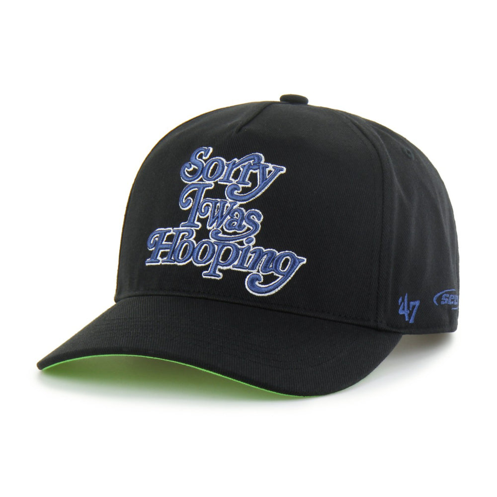 Minnesota Timberwolves Brand Seen by '47 Sorry I Was Hooping Hitch Adjustable Hat Black | 47 brand Lifestyle