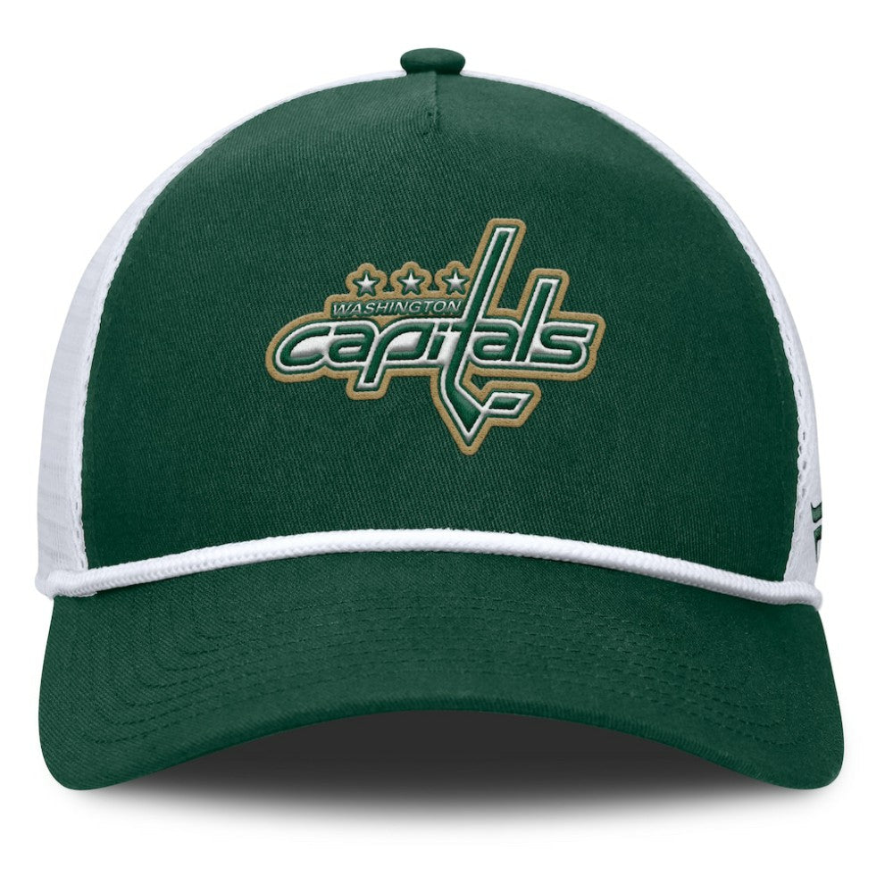 Washington Capitals Fanatics Bermuda A-Frame Adjustable Hat - Green/White - NHL 203170639