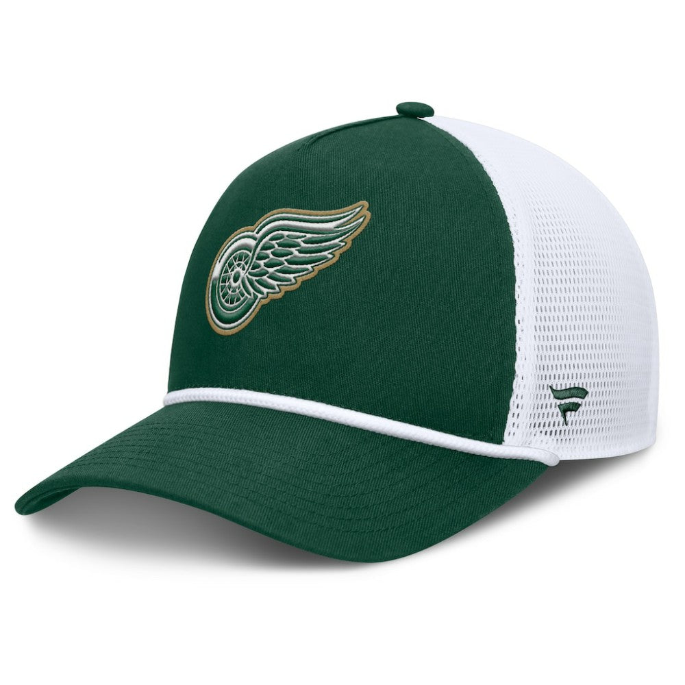 Detroit Red Wings Fanatics Bermuda A-Frame Adjustable Hat - Green/White - NHL 203170645