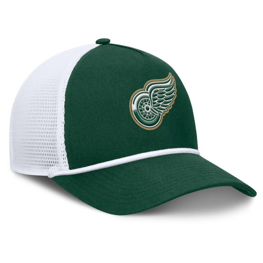 Detroit Red Wings Fanatics Bermuda A-Frame Adjustable Hat - Green/White - NHL 203170645