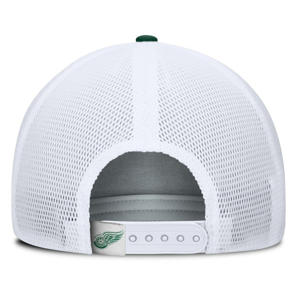 Detroit Red Wings Fanatics Bermuda A-Frame Adjustable Hat - Green/White - NHL 203170645