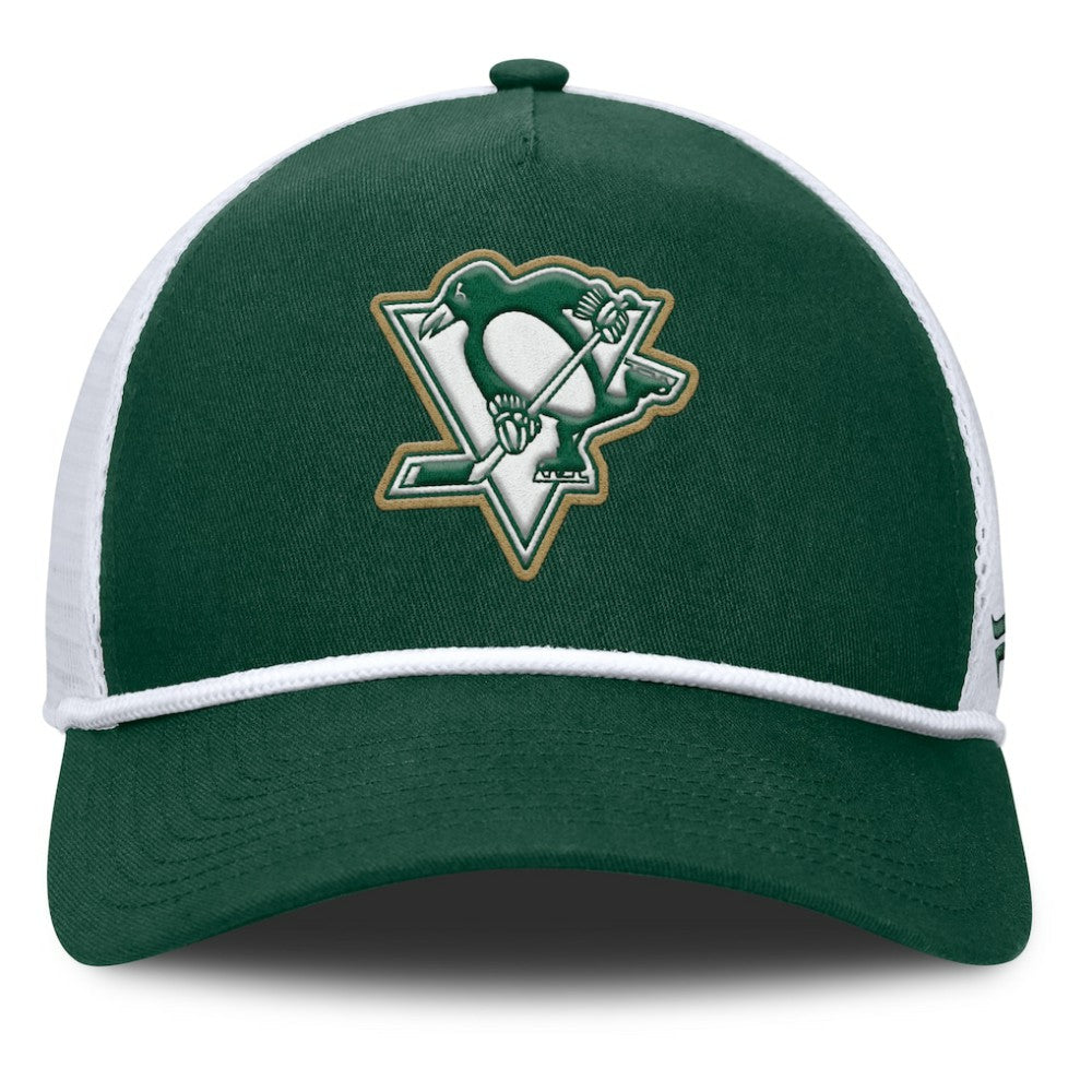 Pittsburgh Penguins Fanatics Bermuda A-Frame Adjustable Hat - Green/White - NHL 203170647