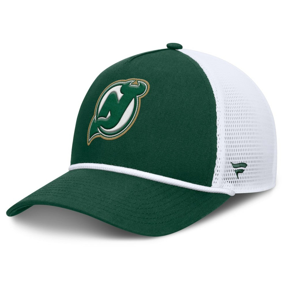 New Jersey Devils Fanatics Bermuda A-Frame Adjustable Hat - Green/White - NHL 203170649
