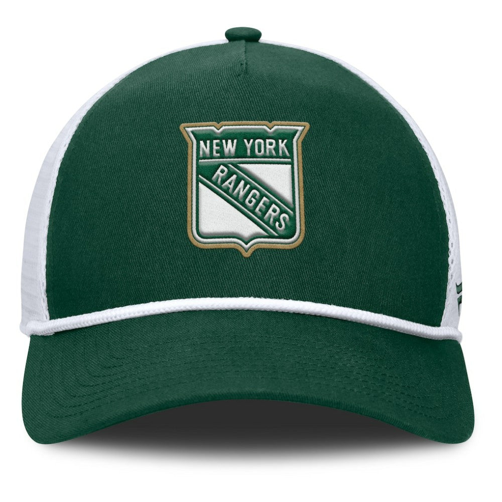 New York Rangers Fanatics Bermuda A-Frame Adjustable Hat - Green/White - NHL 203170651