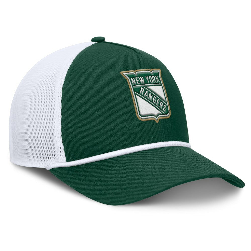 New York Rangers Fanatics Bermuda A-Frame Adjustable Hat - Green/White - NHL 203170651