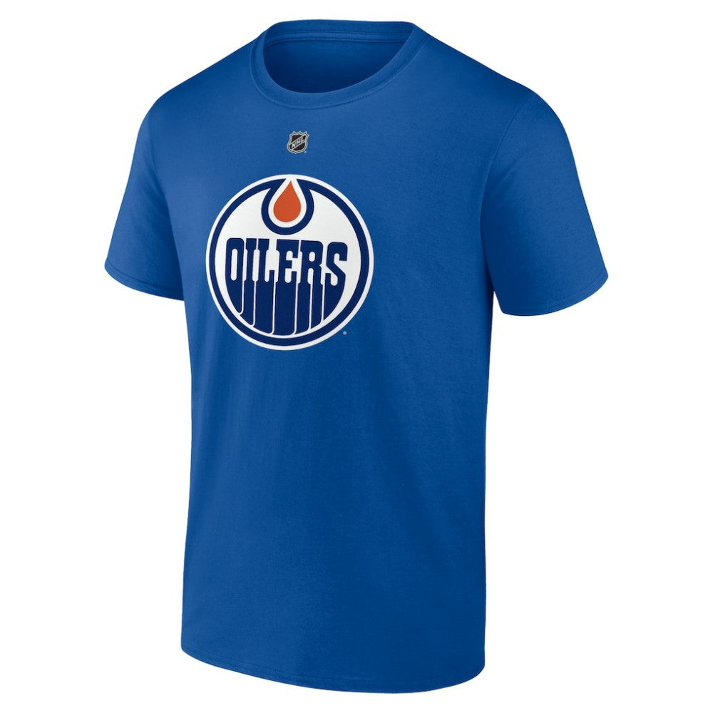 Leon Draisaitl Edmonton Oilers Fanatics Authentic Stack Name & Number T-Shirt - Royal - NHL 203171120