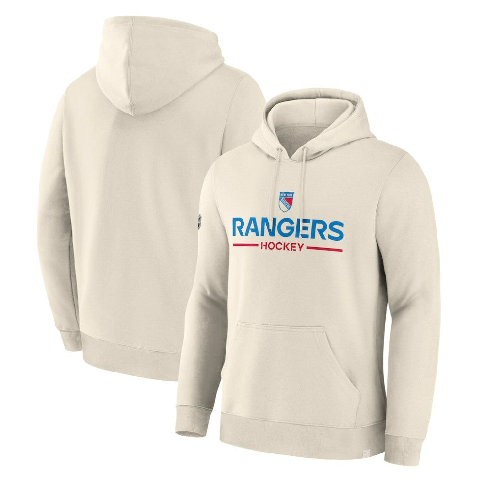 New York Rangers Fanatics Centennial Fleece Hoodie - Beige - NHL 203171192