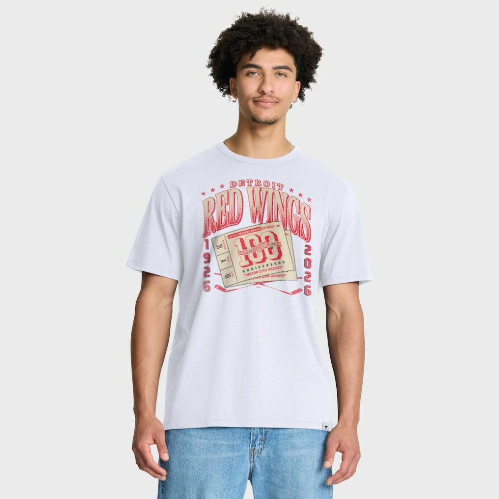 Detroit Red Wings Fanatics Centennial Legacy T-Shirt - White - NHL 203171259