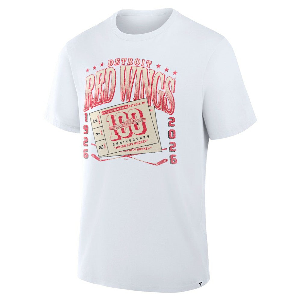 Detroit Red Wings Fanatics Centennial Legacy T-Shirt - White - NHL 203171259