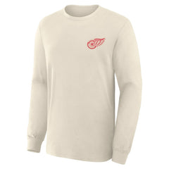 Detroit Red Wings Fanatics Centennial Legacy Long Sleeve T-Shirt - Beige - NHL 203171262